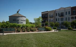 One acre park in the Town Center, used as a gathering place for parties and other events at Berry Farms.