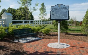 Historical marker tells the story of one of 3 Civil War skirmishes on property.